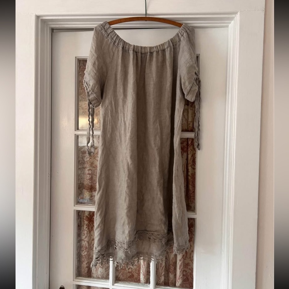Lungo L’arno, 100% Linen Dress made in Italy